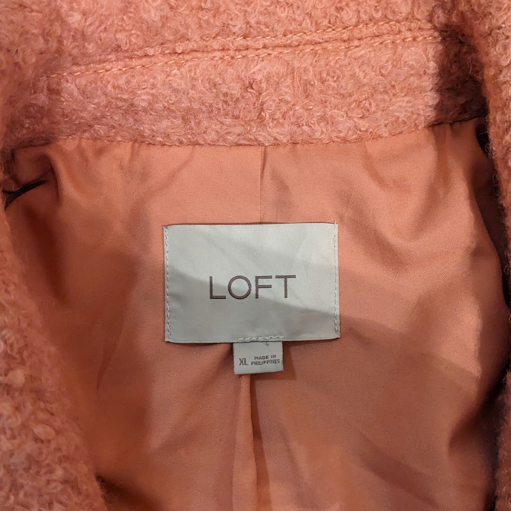 LOFT Women's Pink Coat - Picture 2 of 6